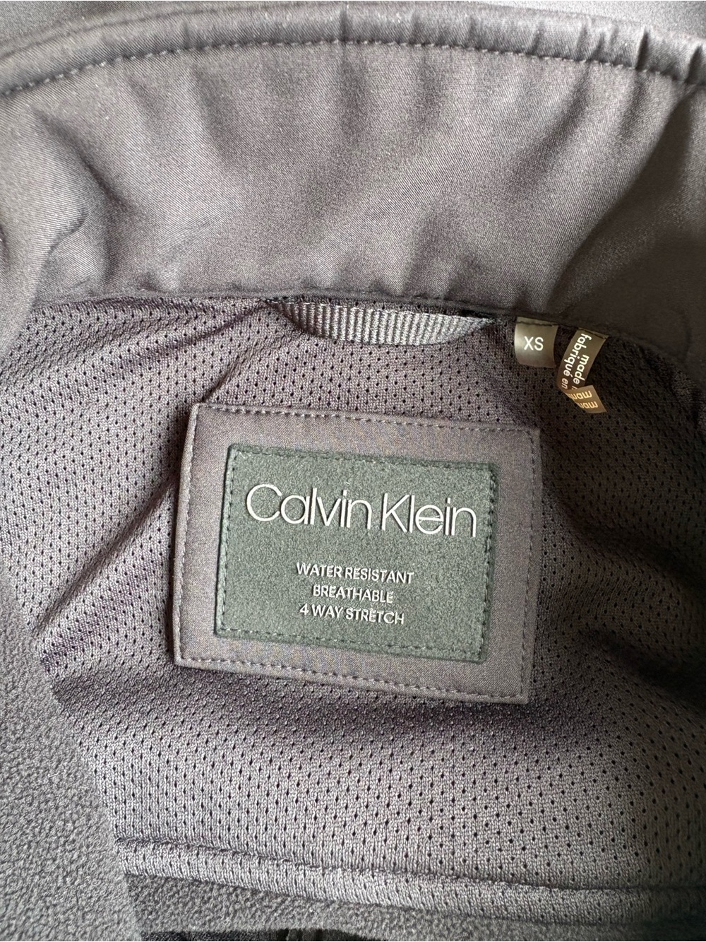 Calvin Klein Black Utility Jacket - Water Resistant